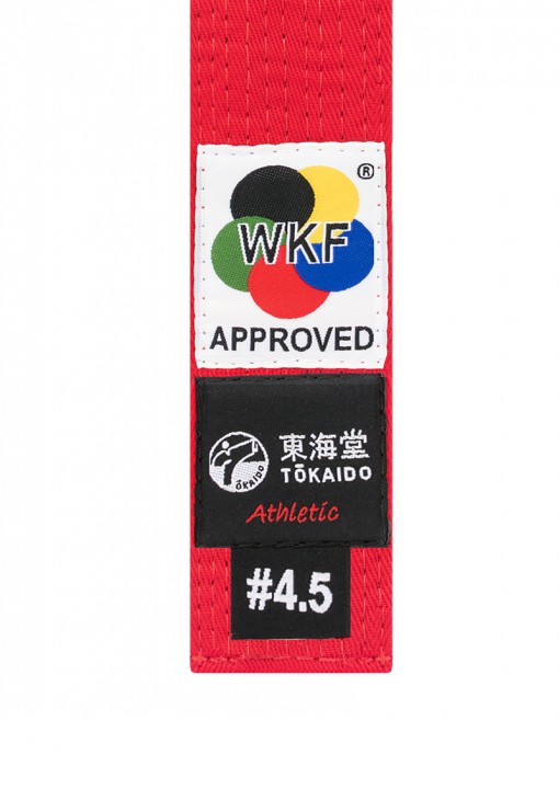 картинка Пояс для кимоно Красный TOKAIDO Karate Belt WKF